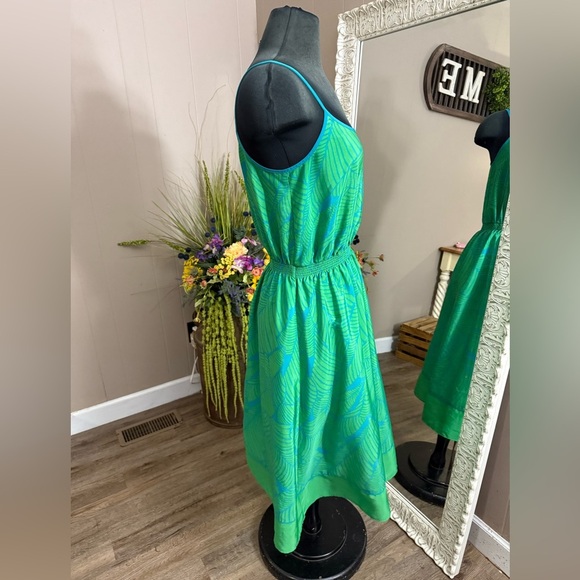 LOFT • Tropical Print Midi Dress - Picture 6 of 10